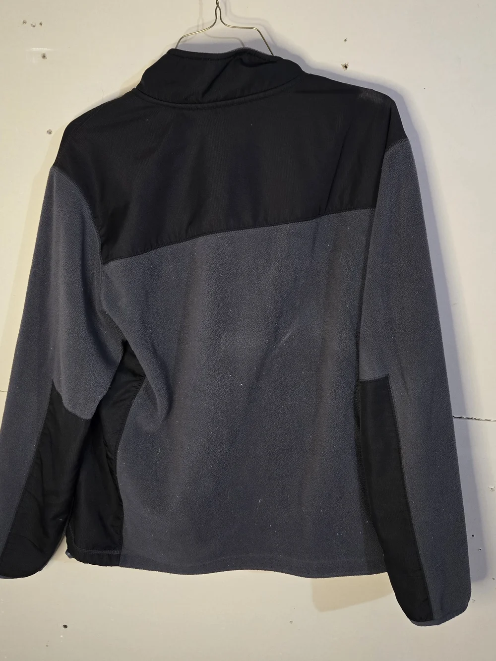 Starter Men’s Black/Gray Colorblock Full-Zip Fleece Track Jacket L 42-44 RN52465